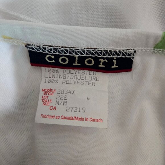 Vintage 90s Y2K Floral Halter Dress Size M Ruffled Asymmetric Romantic Fairy - Picture 7 of 7